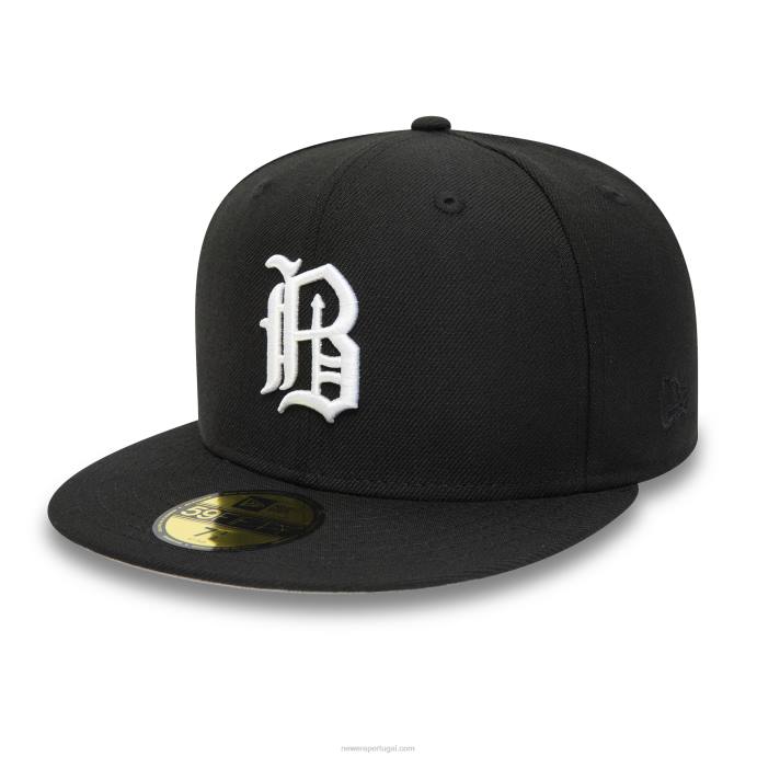 FFTN1094 New Era boné birmingham barons milb preto 59fifty