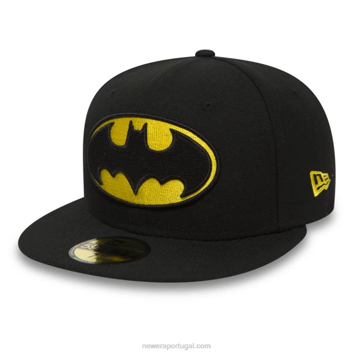 FFTN1095 New Era boné essencial preto 59fifty do personagem batman