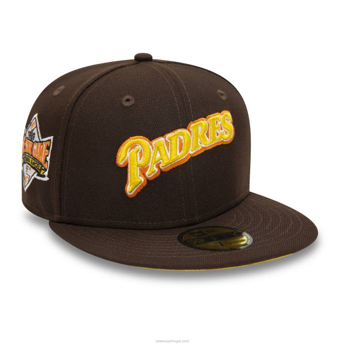 FFTN1096 New Era boné san diego padres 1989 all star game madeira queimada 59fifty