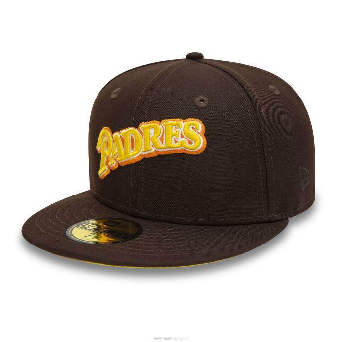 FFTN1096 New Era boné san diego padres 1989 all star game madeira queimada 59fifty