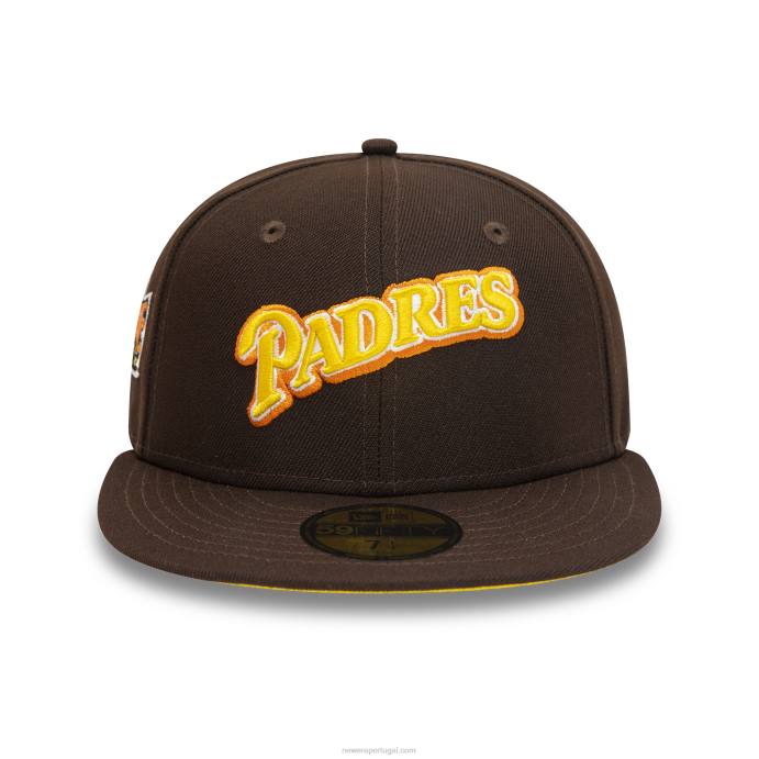 FFTN1096 New Era boné san diego padres 1989 all star game madeira queimada 59fifty