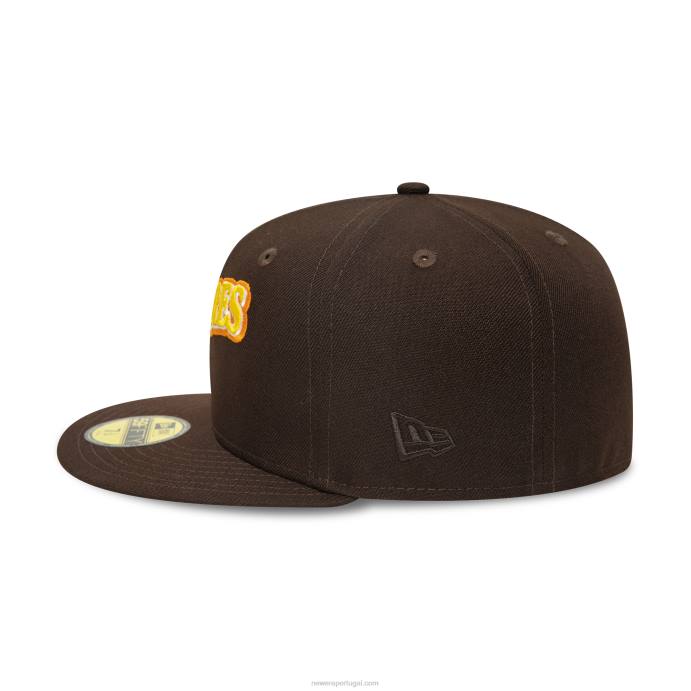 FFTN1096 New Era boné san diego padres 1989 all star game madeira queimada 59fifty