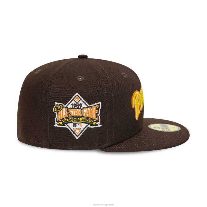 FFTN1096 New Era boné san diego padres 1989 all star game madeira queimada 59fifty