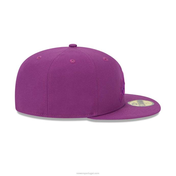 FFTN1100 New Era Boné Atlanta Braves Zodiac Purple 59Fifty