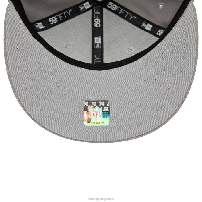 FFTN1102 New Era kansas city chiefs team spotlight boné cinza 59fifty