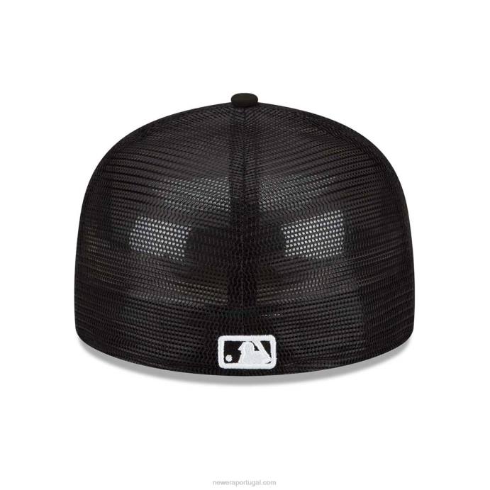 FFTN1103 New Era la dodgers mlb prática de rebatidas boné preto 59fifty