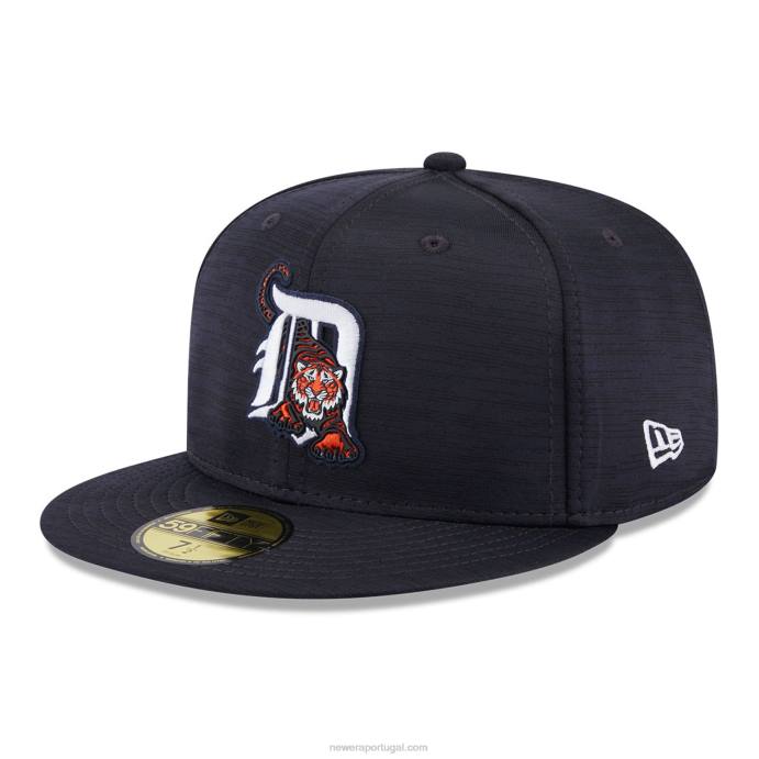 FFTN1104 New Era detroit tigers mlb clubhouse azul 59fifty boné justo