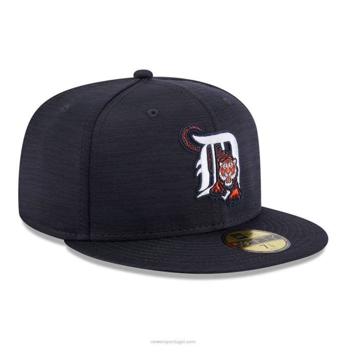 FFTN1104 New Era detroit tigers mlb clubhouse azul 59fifty boné justo