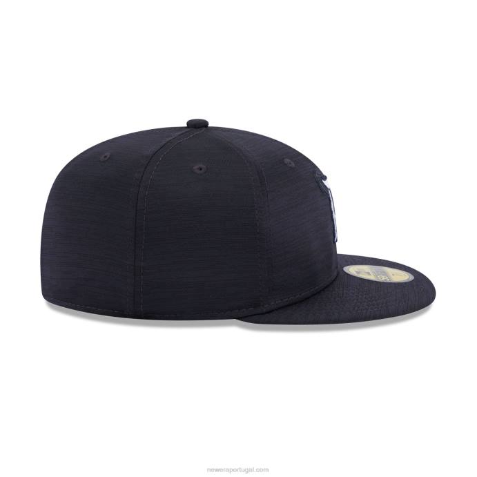 FFTN1104 New Era detroit tigers mlb clubhouse azul 59fifty boné justo