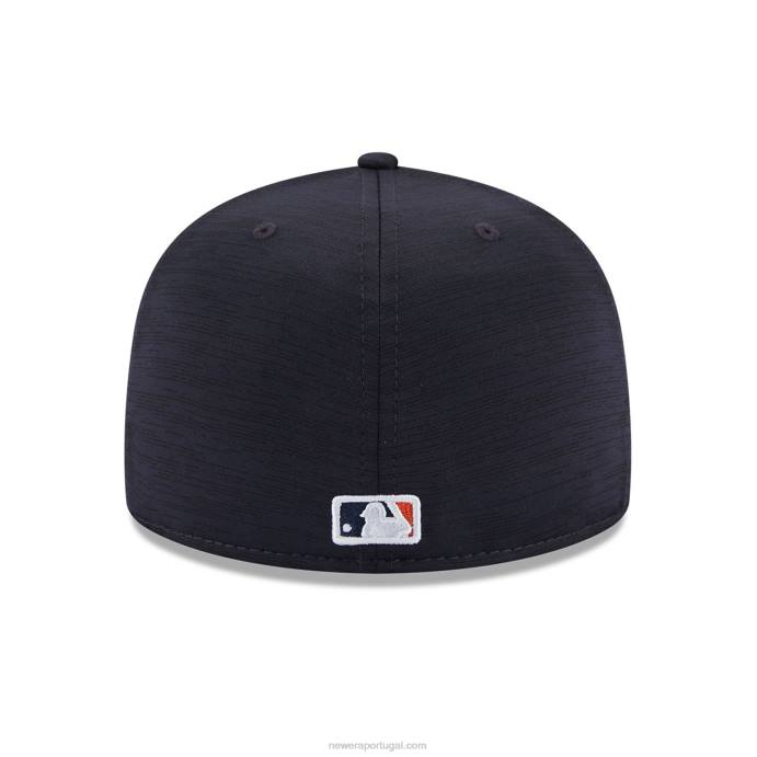 FFTN1104 New Era detroit tigers mlb clubhouse azul 59fifty boné justo