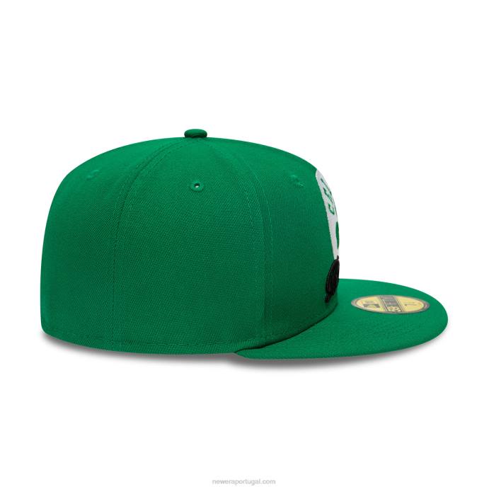 FFTN1106 New Era boton celtics dual logo verde 59fifty boné ajustado