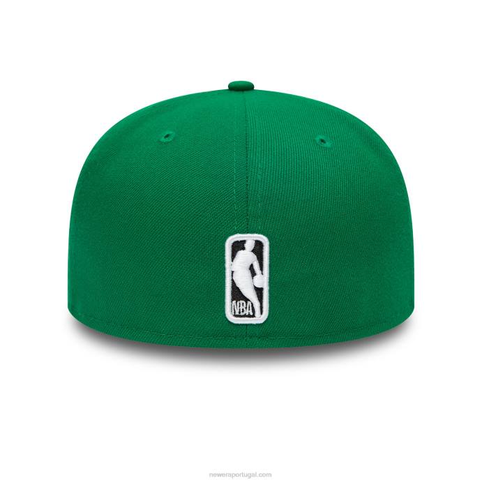 FFTN1106 New Era boton celtics dual logo verde 59fifty boné ajustado