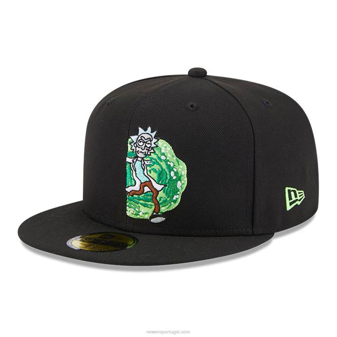FFTN1107 New Era boné preto rick and morty 59fifty