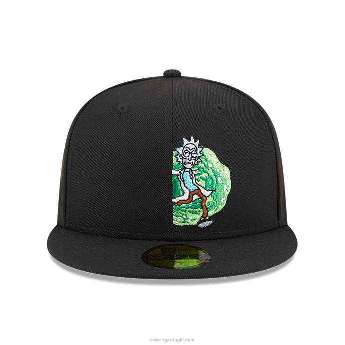 FFTN1107 New Era boné preto rick and morty 59fifty