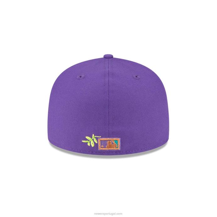 FFTN1108 New Era boné justo arizona diamondbacks stateview roxo 59fifty