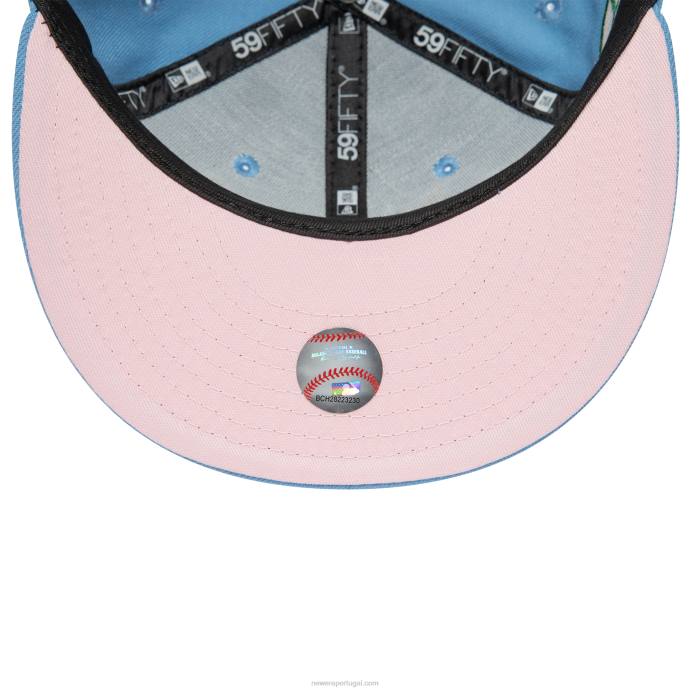 FFTN1109 New Era Tampa Bay Rays American League Stadium Sky Blue 59Fifty Boné Ajustado