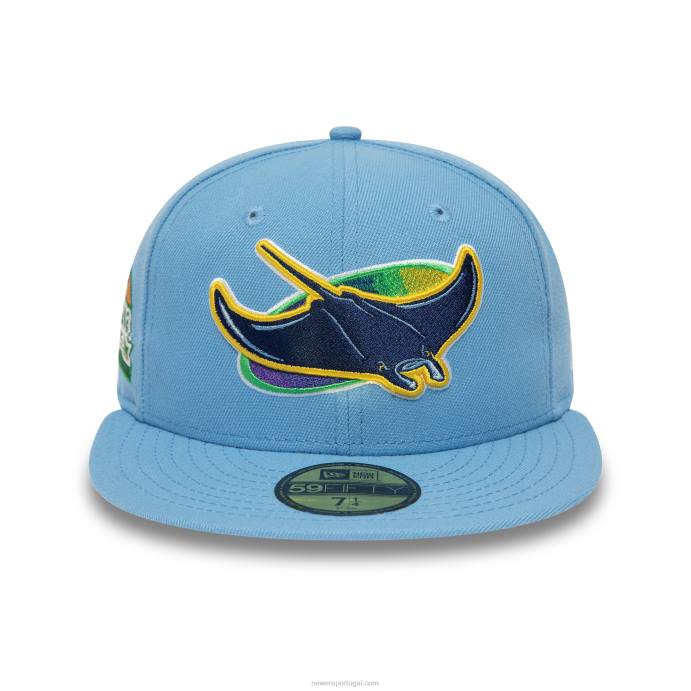 FFTN1109 New Era Tampa Bay Rays American League Stadium Sky Blue 59Fifty Boné Ajustado