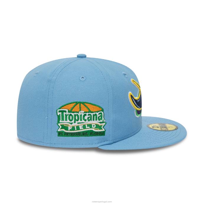 FFTN1109 New Era Tampa Bay Rays American League Stadium Sky Blue 59Fifty Boné Ajustado