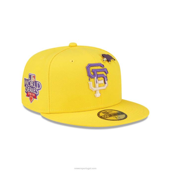 FFTN110 New Era San Francisco Giants Icy Pop Amarelo Brilhante Boné 59 Fifty