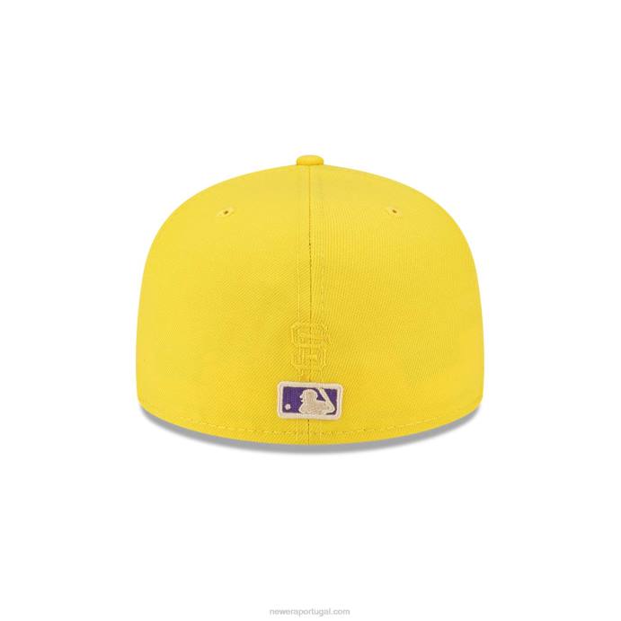 FFTN110 New Era San Francisco Giants Icy Pop Amarelo Brilhante Boné 59 Fifty