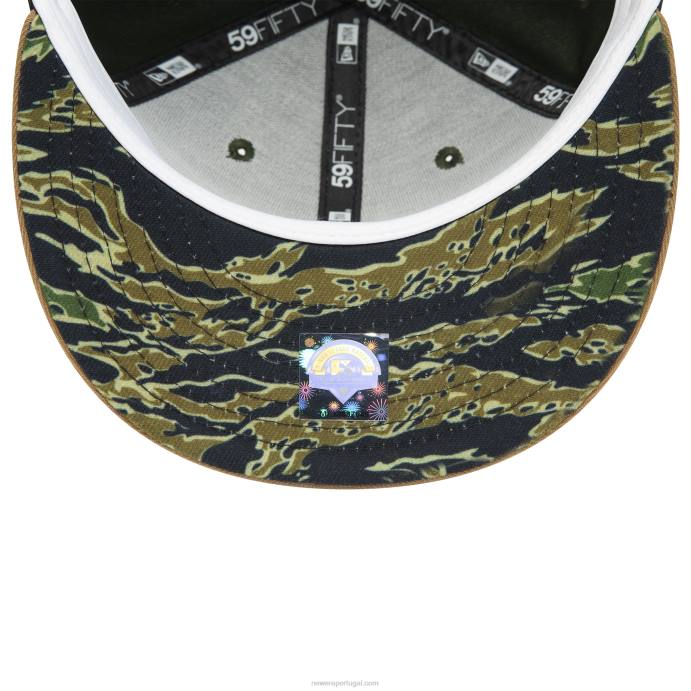 FFTN1111 New Era Boné Lakeland Tigers Milb Verde 59Fifty