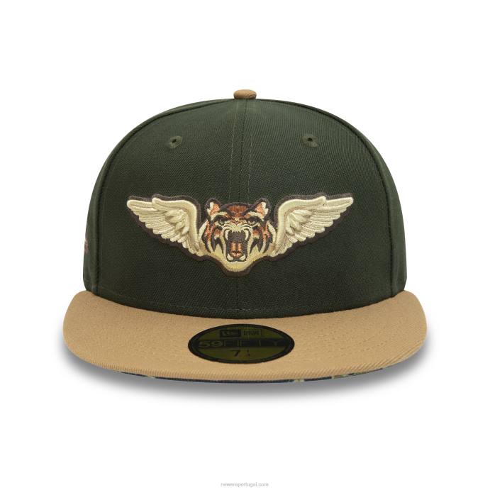 FFTN1111 New Era Boné Lakeland Tigers Milb Verde 59Fifty