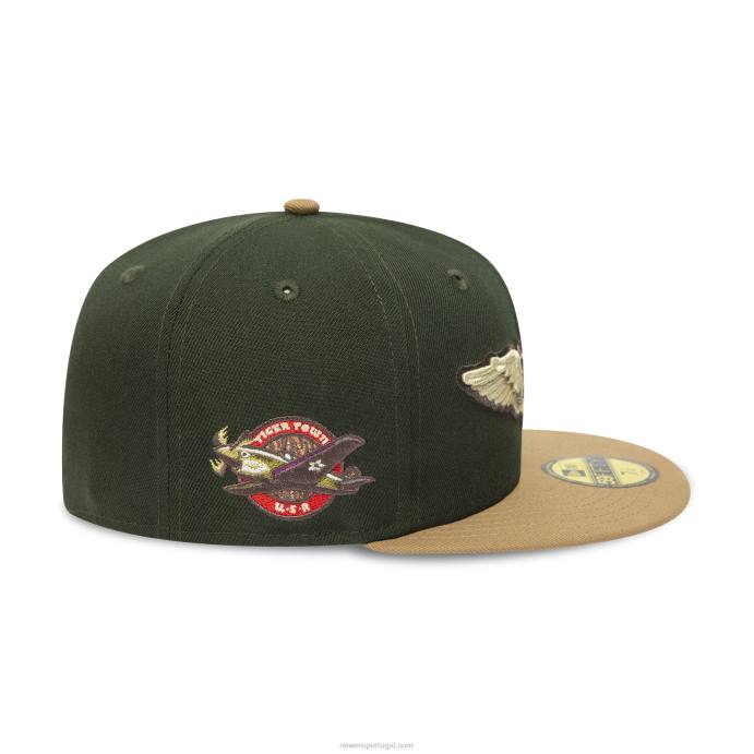 FFTN1111 New Era Boné Lakeland Tigers Milb Verde 59Fifty