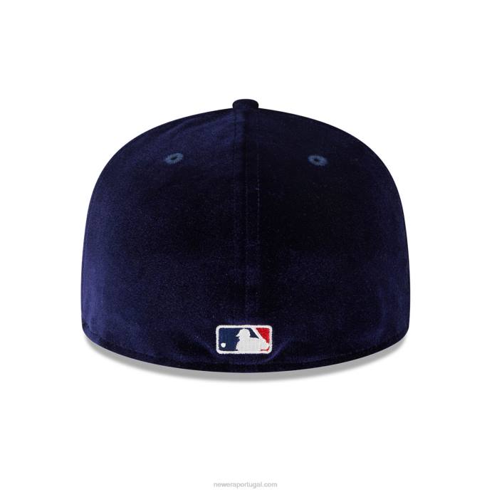 FFTN1113 New Era boné New York Yankees de veludo azul marinho 59fifty
