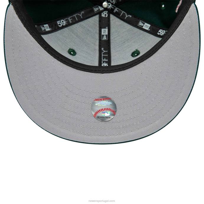 FFTN1116 New Era boné justo la dodgers verde floresta 59fifty