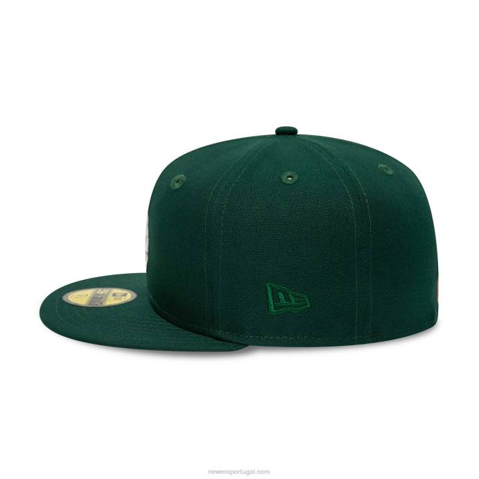 FFTN1116 New Era boné justo la dodgers verde floresta 59fifty