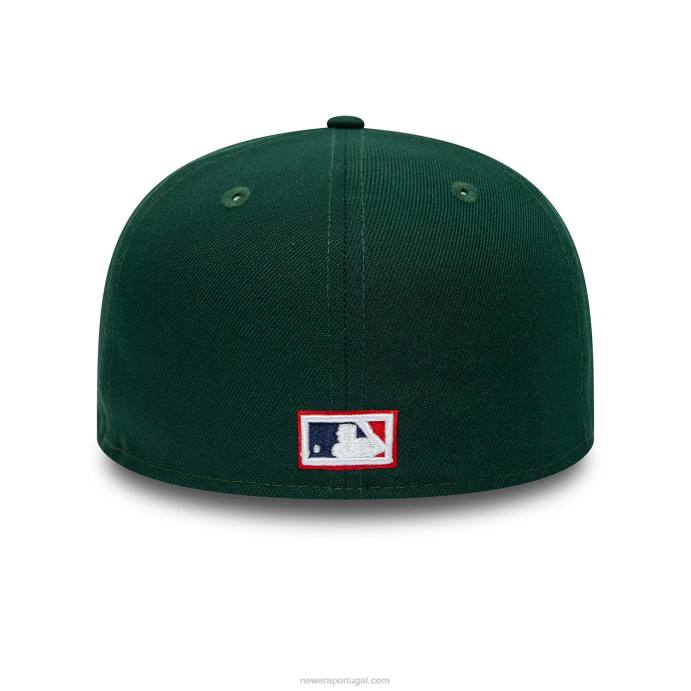 FFTN1116 New Era boné justo la dodgers verde floresta 59fifty