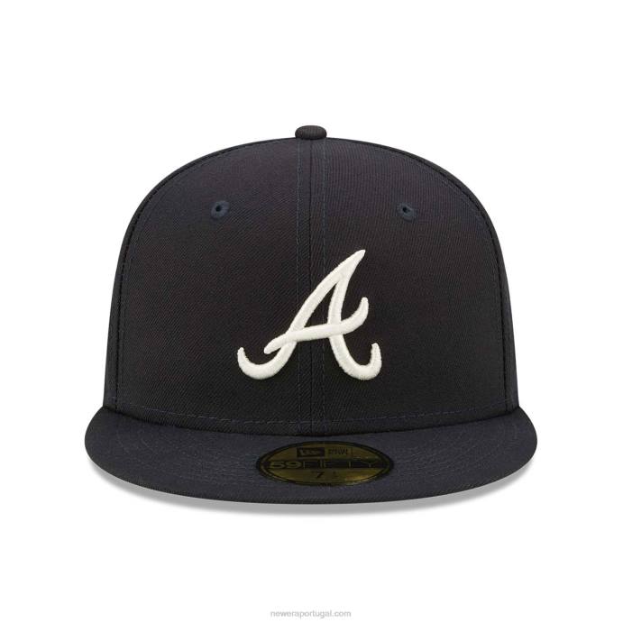 FFTN1119 New Era boné ajustado azul marinho 59fifty Atlanta Braves Citrus Pop