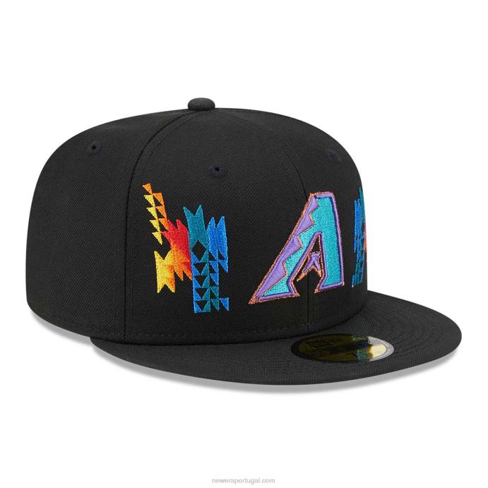 FFTN1122 New Era boné justo arizona Diamondbacks Southwestern Black 59fifty