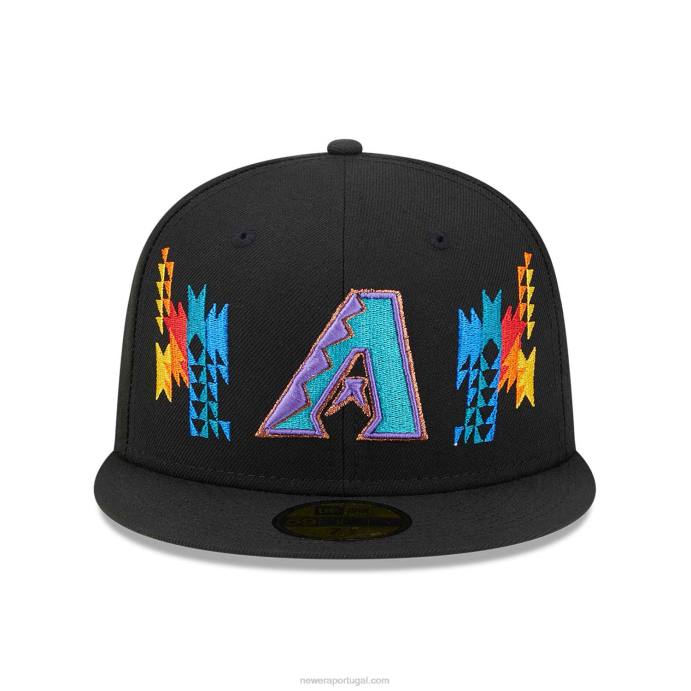 FFTN1122 New Era boné justo arizona Diamondbacks Southwestern Black 59fifty