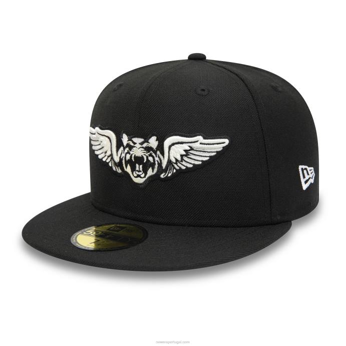 FFTN1125 New Era boné justo Lakeland Tigers milb preto 59fifty