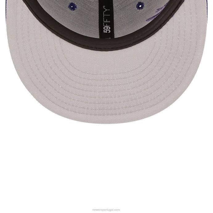 FFTN1126 New Era boné justo la dodgers mlb blooming azul escuro 59fifty
