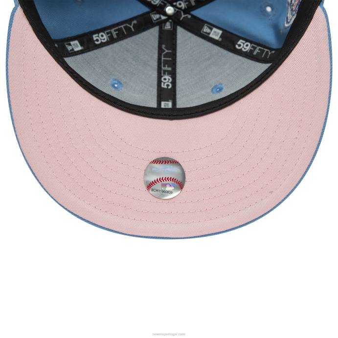 FFTN1127 New Era Boné ajustado azul 59fifty la dodgers