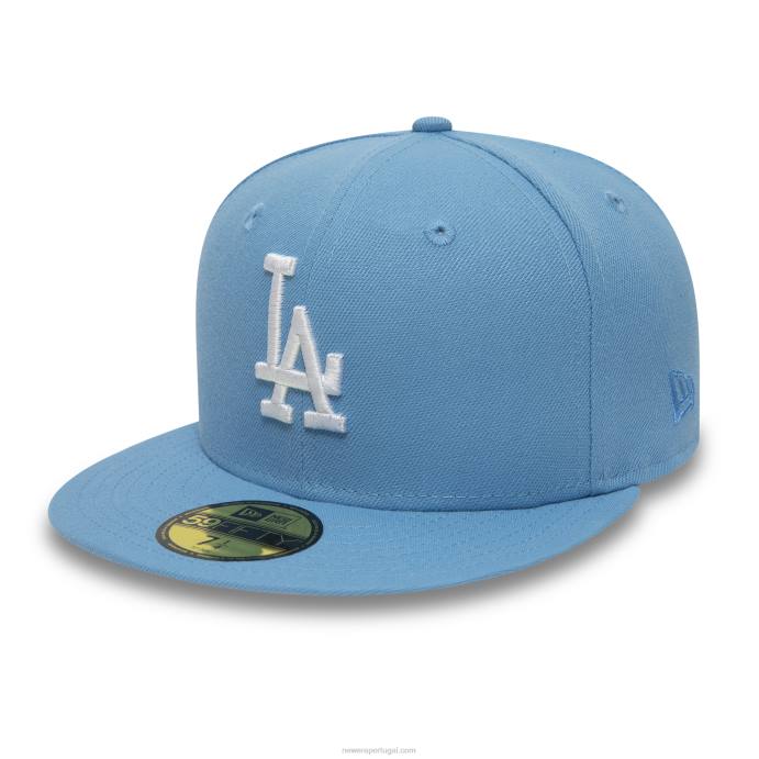 FFTN1127 New Era Boné ajustado azul 59fifty la dodgers