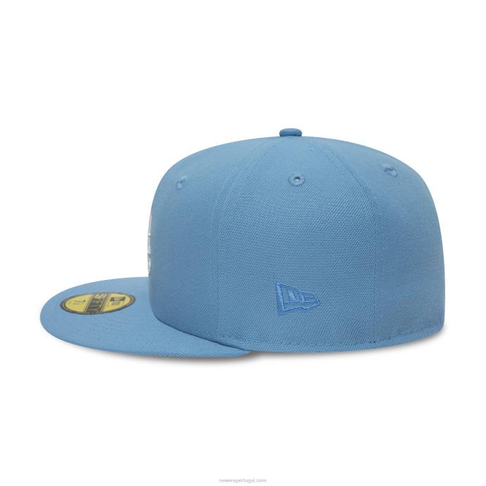 FFTN1127 New Era Boné ajustado azul 59fifty la dodgers