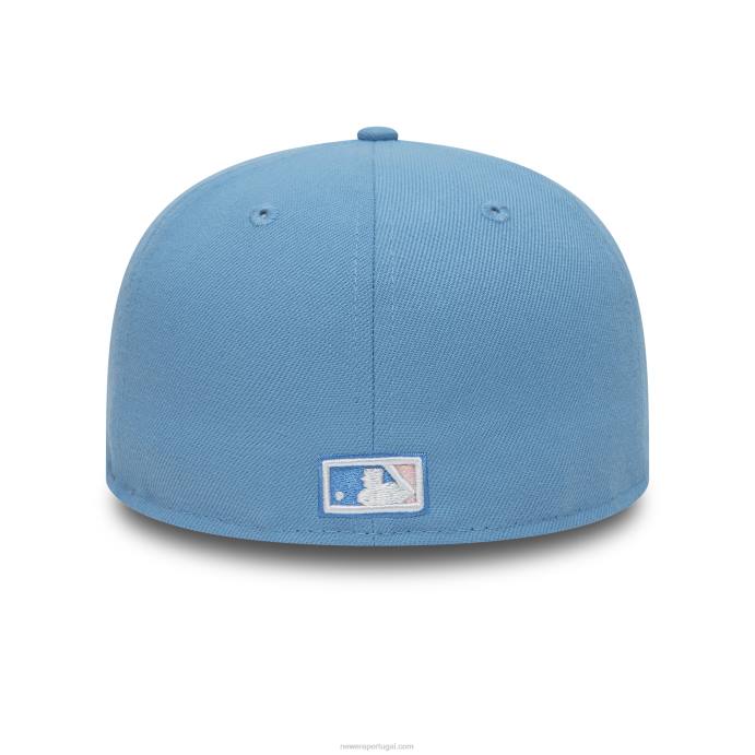 FFTN1127 New Era Boné ajustado azul 59fifty la dodgers