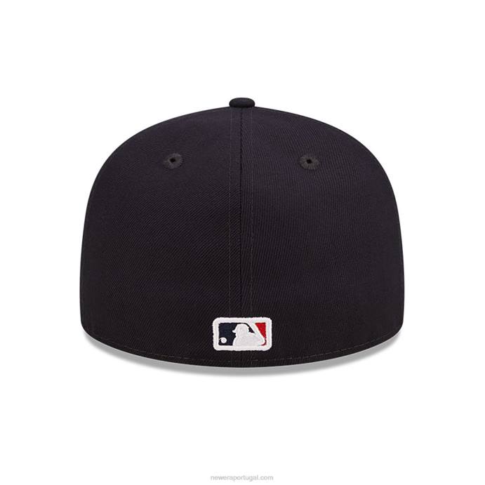 FFTN1128 New Era Boné Atlanta Braves State Park Navy 59Fifty