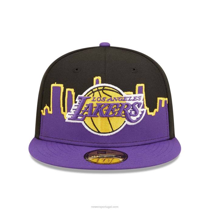 FFTN1129 New Era boné la lakers nba tip off 2022 preto 59fifty