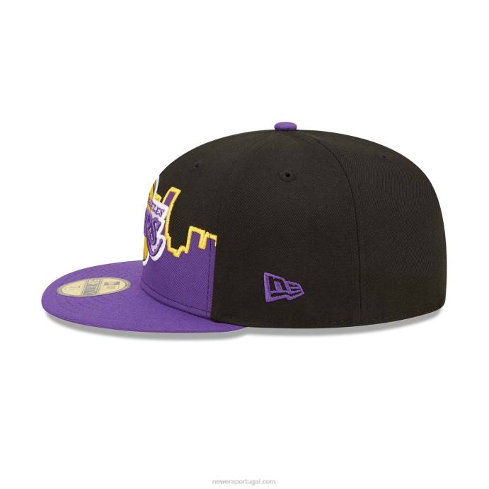 FFTN1129 New Era boné la lakers nba tip off 2022 preto 59fifty