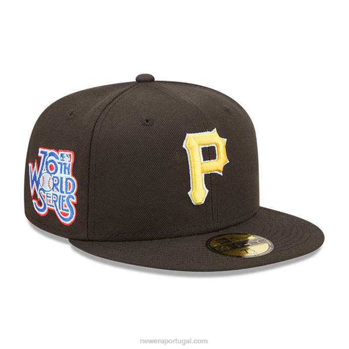 FFTN112 New Era boné justo pittsburgh pirates mlb cloud black 59fifty