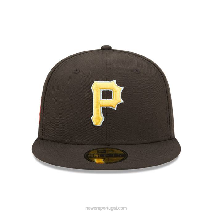 FFTN112 New Era boné justo pittsburgh pirates mlb cloud black 59fifty