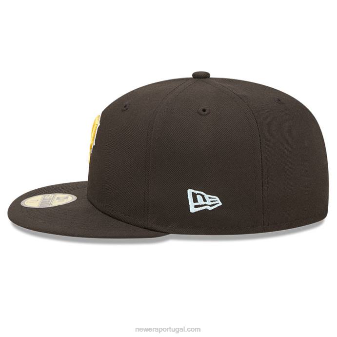 FFTN112 New Era boné justo pittsburgh pirates mlb cloud black 59fifty