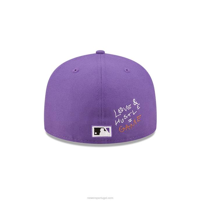 FFTN1131 New Era arizona diamondbacks mlb team heart roxo 59fifty boné justo