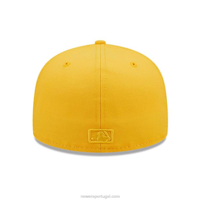 FFTN1136 New Era boné pittsburgh pirates mlb 59fifty amarelo bicolor