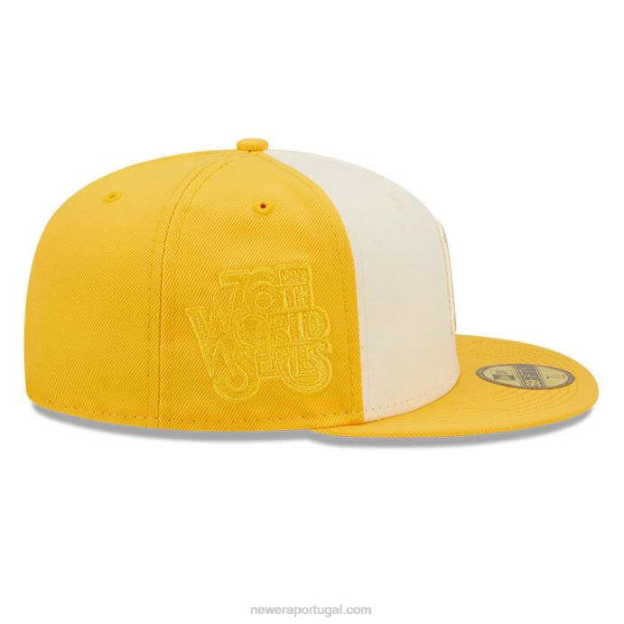 FFTN1136 New Era boné pittsburgh pirates mlb 59fifty amarelo bicolor
