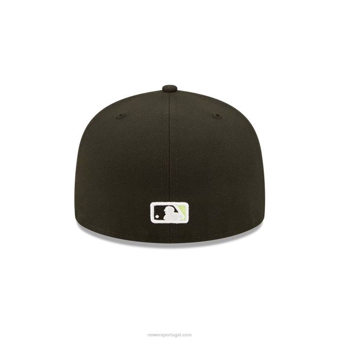 FFTN1140 New Era boné justo 59fifty preto verão pop la dodgers